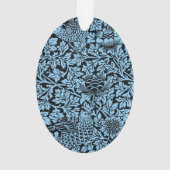 William Morris Floral Pattern Bird Anenome Ornament (achterkant)