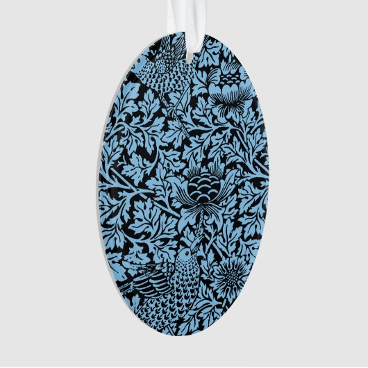William Morris Floral Pattern Bird Anenome Ornament (voorkant)
