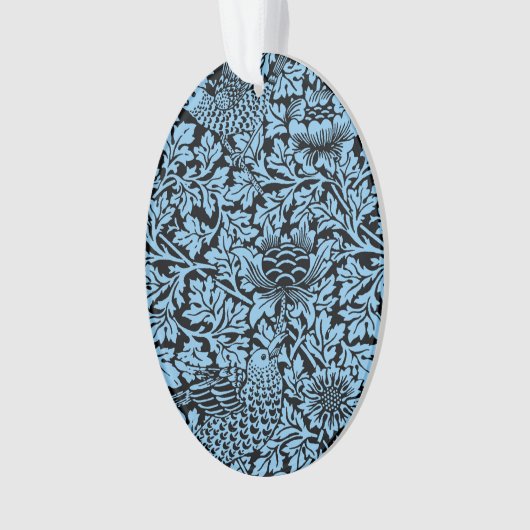 William Morris Floral Pattern Bird Anenome Ornament (voorkant)