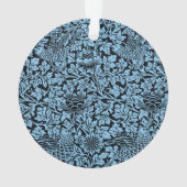 William Morris Floral Pattern Bird Anenome Ornament (achterkant)