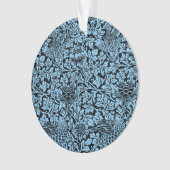 William Morris Floral Pattern Bird Anenome Ornament (voorkant)