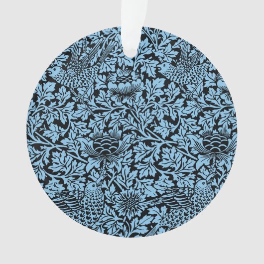 William Morris Floral Pattern Bird Anenome Ornament (voorkant)