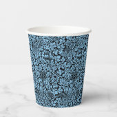 William Morris Floral Pattern Bird Anenome Papieren Bekers (Achterkant)