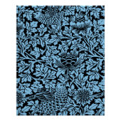 William Morris Floral Pattern Bird Anenome Perfect Poster (Voorkant)