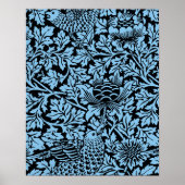 William Morris Floral Pattern Bird Anenome Poster (Voorkant)