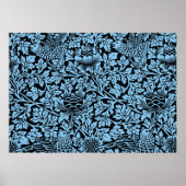 William Morris Floral Pattern Bird Anenome Poster (Voorkant)