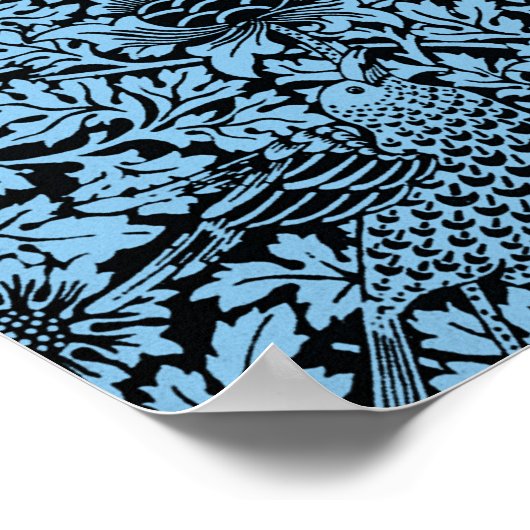 William Morris Floral Pattern Bird Anenome Poster (Hoek)