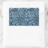 William Morris Floral Pattern Bird Anenome Rechthoekige Sticker (Tas)