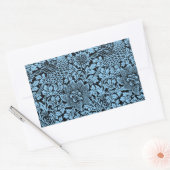 William Morris Floral Pattern Bird Anenome Rechthoekige Sticker (Envelop)