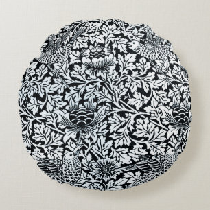 William Morris Floral Pattern Bird Anenome Rond Kussen