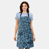 William Morris Floral Pattern Bird Anenome Schort (Gedragen)