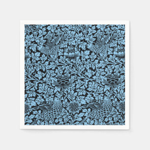 William Morris Floral Pattern Bird Anenome Servetten