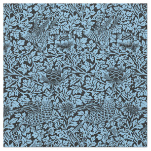 William Morris Floral Pattern Bird Anenome Stof