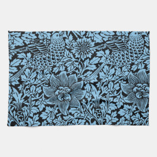 William Morris Floral Pattern Bird Anenome Theedoek