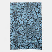 William Morris Floral Pattern Bird Anenome Theedoek (Verticaal)