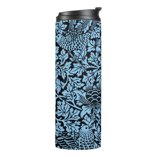 William Morris Floral Pattern Bird Anenome Thermosbeker (Gedraaid links)