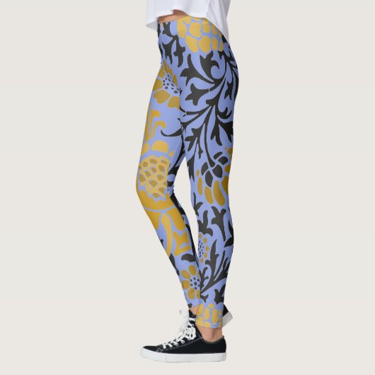 William Morris FLORAL PATTERN BLUE LEGGINGS (Links)