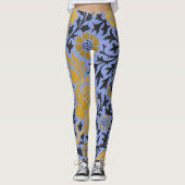 William Morris FLORAL PATTERN BLUE LEGGINGS (Voorkant)