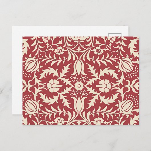 William Morris, Floral Pattern Briefkaart (Voorkant / Achterkant)