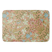 William Morris Floral Pattern Flowers Pink Blue Badmat (Voorkant)