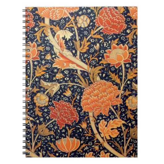 William Morris Floral Pattern Foto Notitieboek (Voorkant)