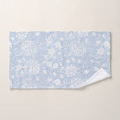 William Morris Floral Pattern in Blue Bad Handdoek (Handdoek)
