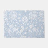 William Morris Floral Pattern in Blue Doormat Deurmat (Voorkant)