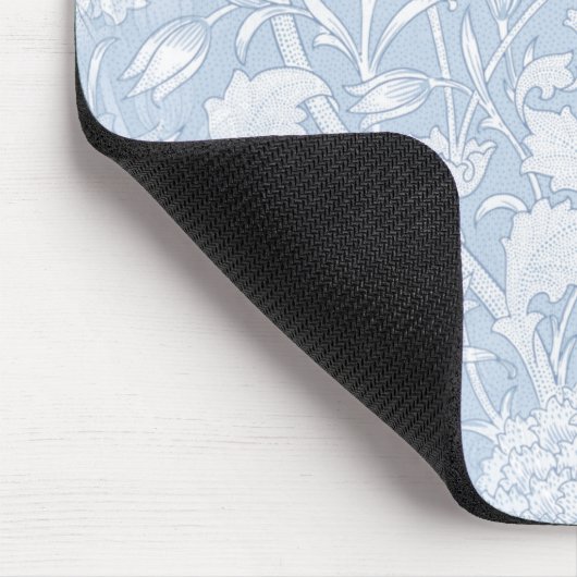 William Morris Floral Pattern in Blue Muismat (Hoek)