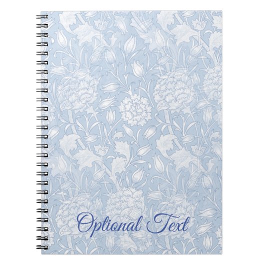 William Morris Floral Pattern in Blue Notitieboek (Voorkant)