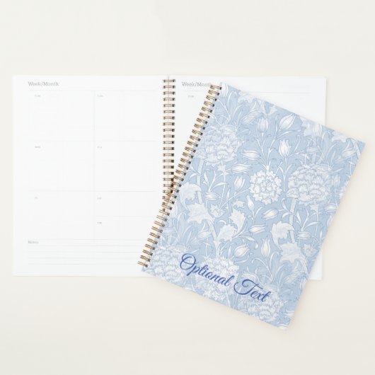 William Morris Floral Pattern in Blue Planner (Display)