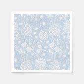 William Morris Floral Pattern in Blue Servet (Voorkant)