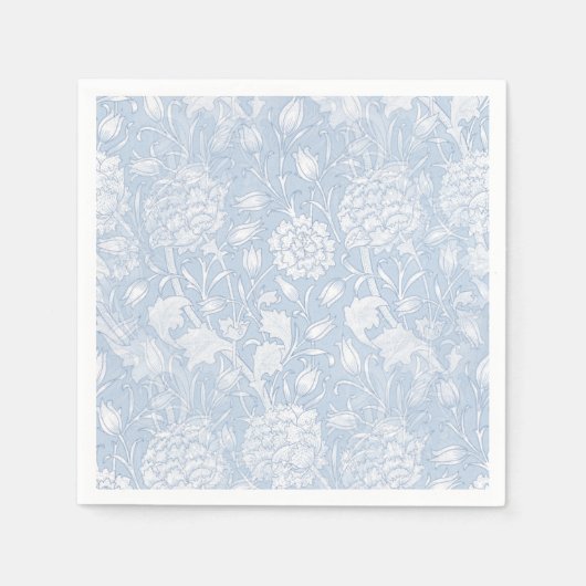 William Morris Floral Pattern in Blue Servet (Voorkant)