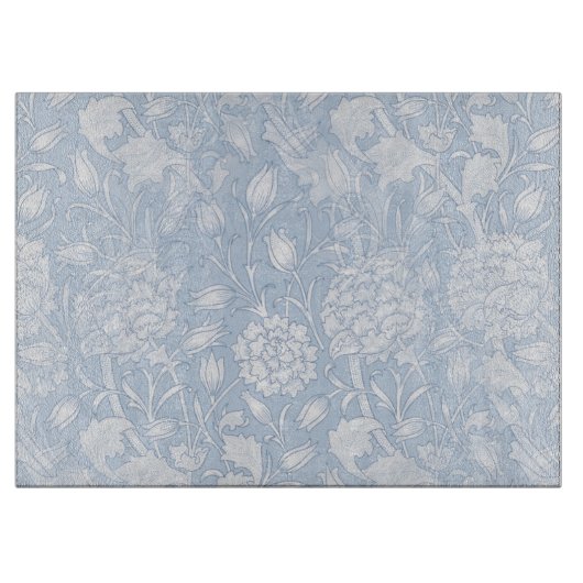 William Morris Floral Pattern in Blue Snijplank (Voorkant)