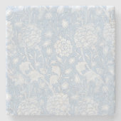 William Morris Floral Pattern in Blue Stenen Onderzetter (Voorkant)