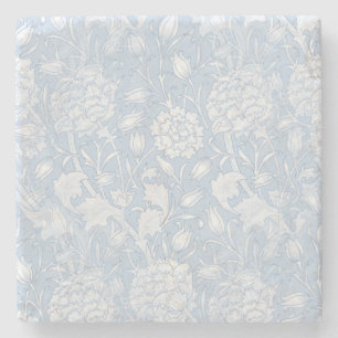 William Morris Floral Pattern in Blue Stenen Onderzetter