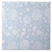 William Morris Floral Pattern in Blue Tegeltje (Voorkant)