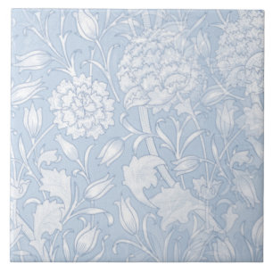 William Morris Floral Pattern in Blue Tegeltje