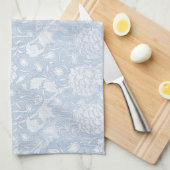 William Morris Floral Pattern in Blue Theedoek (Quarter Fold)