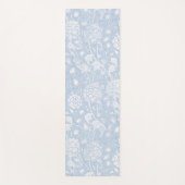 William Morris Floral Pattern in Blue Yoga Mat (Voorkant)