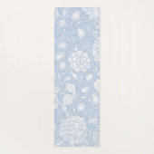 William Morris Floral Pattern in Blue Yoga Mat (Achterkant)