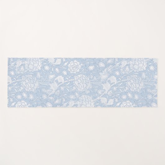 William Morris Floral Pattern in Blue Yoga Mat (Voorkant (horizontaal))