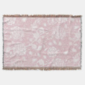 William Morris Floral Pattern in Pink Deken (Voorkant)