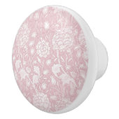 William Morris Floral Pattern in Pink Keramische Knop (Rechts)