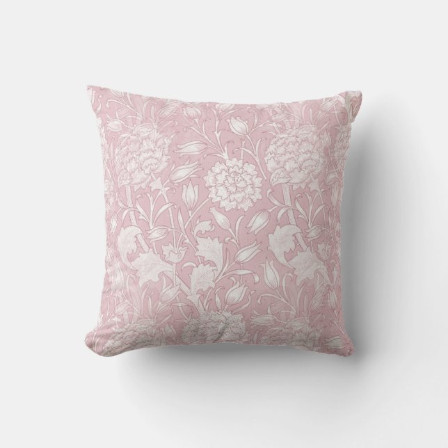 William Morris Floral Pattern in Pink Kussen (Voorkant)