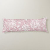 William Morris Floral Pattern in Pink Lichaamskussen (Achterkant)