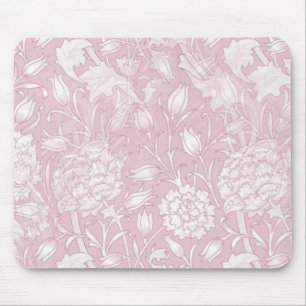 William Morris Floral Pattern in Pink Muismat