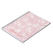 William Morris Floral Pattern in Pink Notitieboek (Linkerzijde)