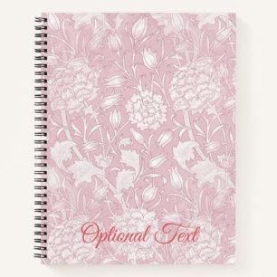 William Morris Floral Pattern in Pink Notitieboek