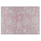 William Morris Floral Pattern in Pink Snijplank (Voorkant)