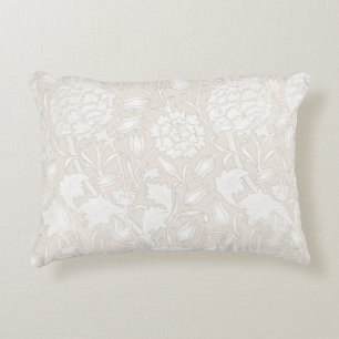William Morris Floral Pattern in Sepia Accent Kussen